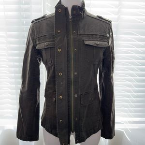 Military jean jacket